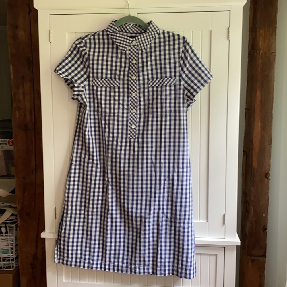 Vineyard Vines Checked Shirt Dress Size 6 NWOT